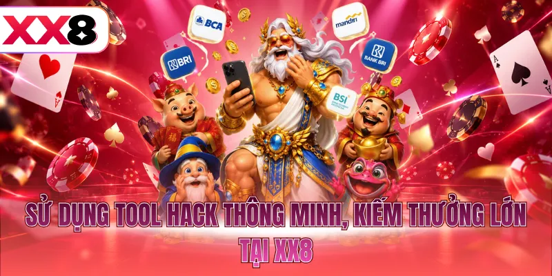 Sử dụng tool hack thông minh, kiếm thưởng lớn tại XX8